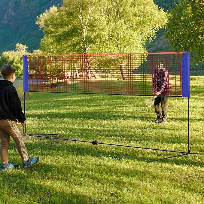 Portable Badminton Net Small S - Badminton Area ulasan dan harga
